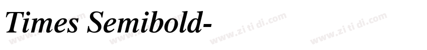 Times Semibold字体转换 Times Semibold字体转换